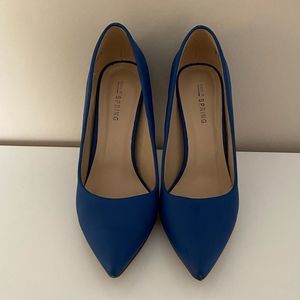 Call It Spring Blue Pointed Heels